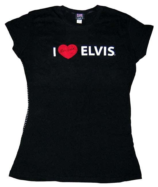 I Love Elvis Tee Black - Flyclothing LLC
