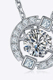 Moissanite Pendant Chain-Link Necklace - Trendsi - Flyclothing LLC