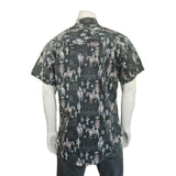 Rockmount Clothing Mens Black Cactus & Cowboys Print Short Sleeve Western Shirt - Rockmount Clothing - Flyclothing LLC
