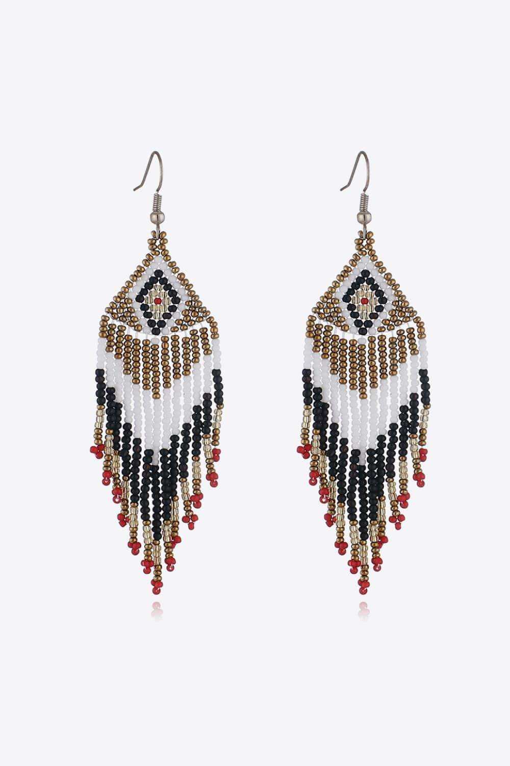 Beaded Dangle Earrings - Trendsi - Flyclothing LLC