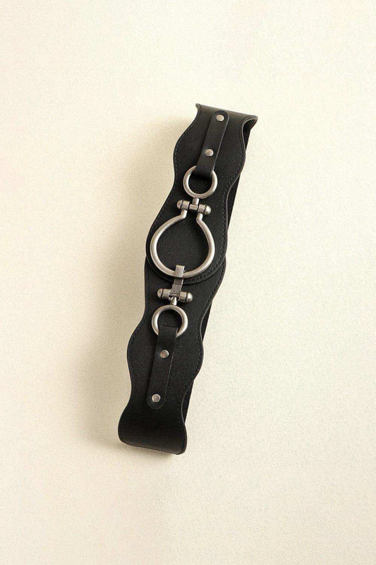 PU Leather Zinc Alloy Buckle Belt - Trendsi - Flyclothing LLC