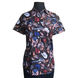 Women’s Short Sleeve Americana Print Western Shirt - Rockmount Clothing - Flyclothing LLC