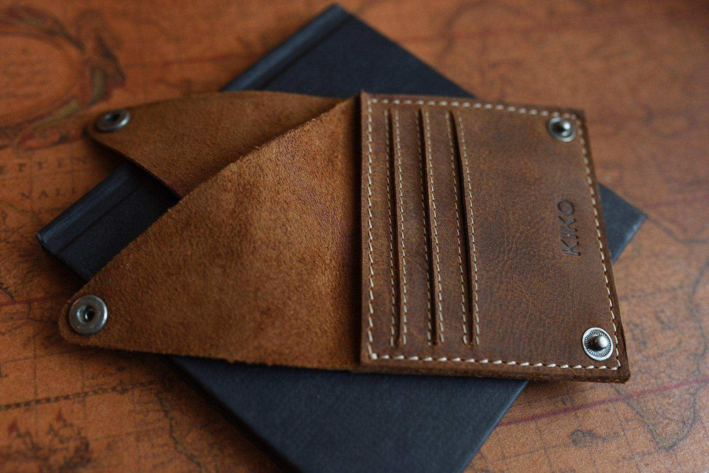 Kiko Leather Wing Fold Card Case - Kiko - Flyclothing LLC