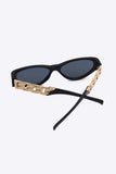 Chain Detail Temple Cat Eye Sunglasses - Trendsi - Flyclothing LLC
