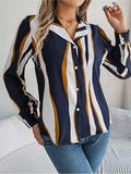 Printed Button Up Long Sleeve Shirt - Trendsi - Flyclothing LLC