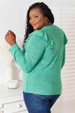 Double Take Ruffle Shoulder Long Sleeve T-Shirt - Trendsi - Flyclothing LLC