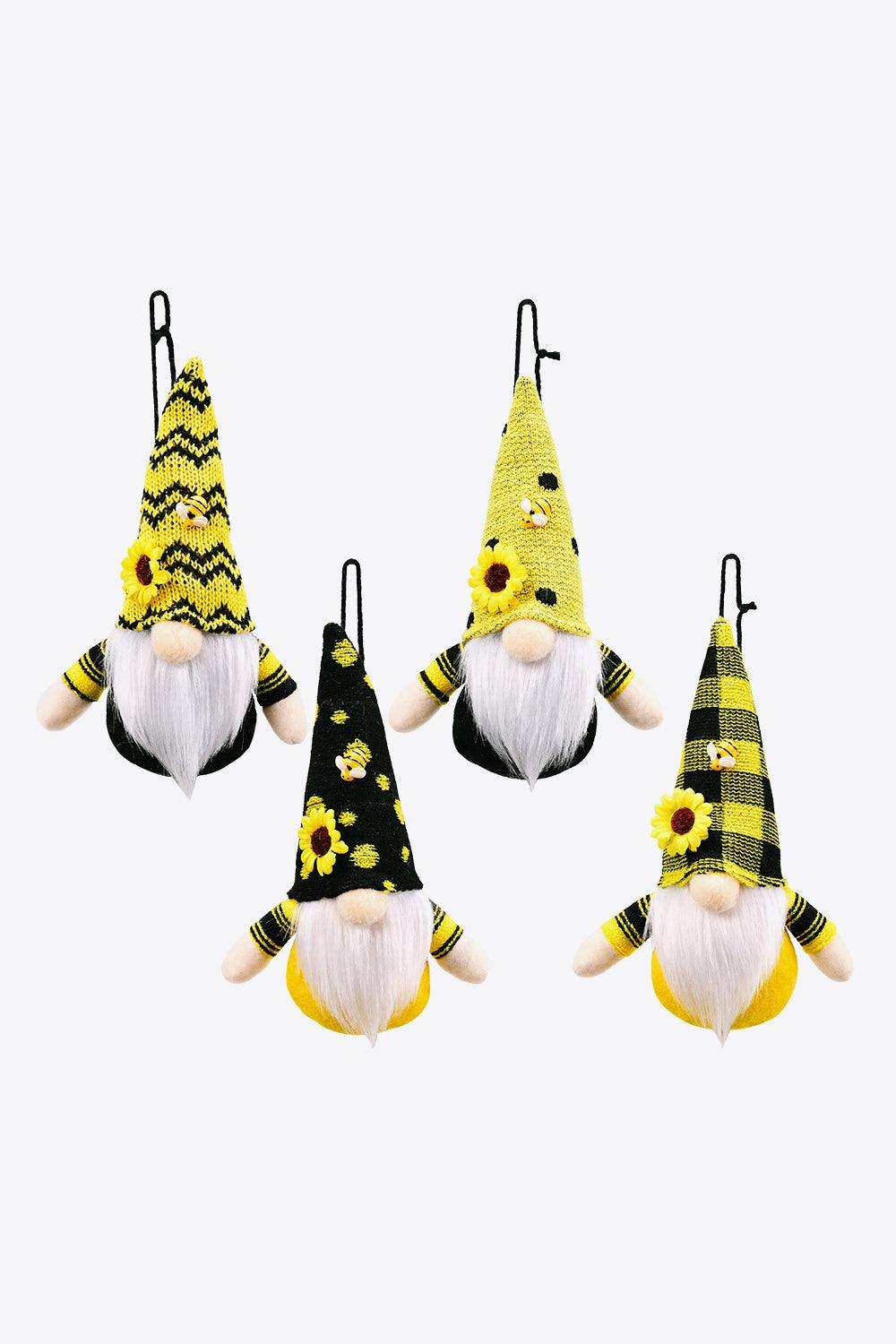 Random 4-Pack Sunflower Faceless Gnome Hanging Widgets - Trendsi - Flyclothing LLC