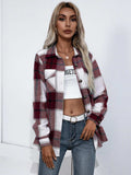 Plaid Button Up Flannel Shirt - Trendsi - Flyclothing LLC