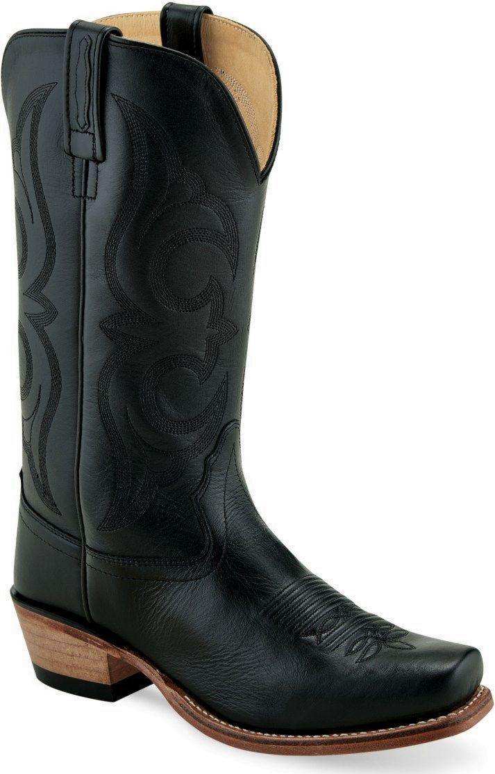 Old West Black Womens Medium Square Toe Boots - Old West - Flyclothing LLC