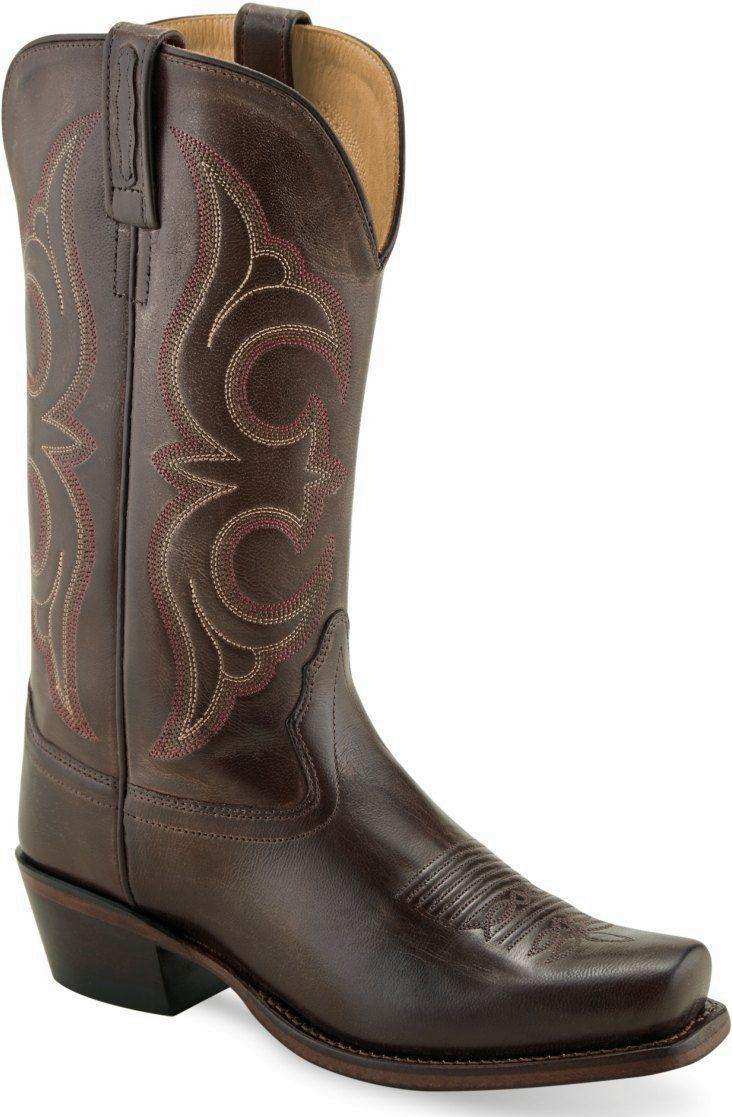Old West Brown Womens Medium Square Toe Boots - Old West - Flyclothing LLC