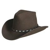 Crushable Brown Felt Western Cowboy Hat - Rockmount Clothing - Flyclothing LLC