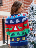Christmas Round Neck Sweater - Trendsi - Flyclothing LLC