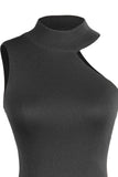 Asymmetrical Sleeveless Rib-Knit Top - Trendsi - Flyclothing LLC