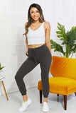 Blumin Apparel Full Size Easy Living Ribbed Joggers - Trendsi - Flyclothing LLC
