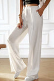 Drawstring Wide Leg Pants with Pocketed - Trendsi - Flyclothing LLC