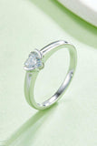 Moissanite 925 Sterling Silver Solitaire Ring - Trendsi - Flyclothing LLC