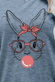 Easter Bunny Graphic Round Neck T-Shirt - Trendsi - Flyclothing LLC
