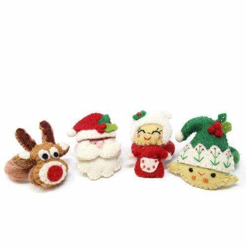Hand Felted Christmas Napkin Rings, Set of Four - Global Groove (T) - Global Groove - Flyclothing LLC