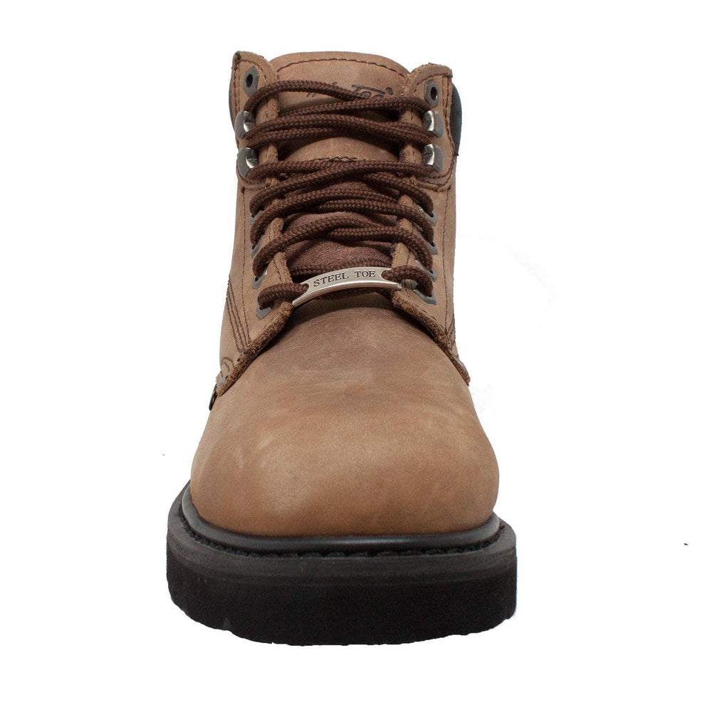 Men's 6" Steel Toe Work Boot Brown - AdTec - Flyclothing LLC