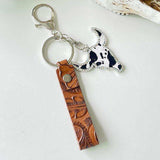 Rhinestone Bull Keychain - Trendsi - Flyclothing LLC