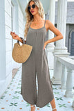 Round Neck Pocketed Sleeveless Jumpsuit - Trendsi - Flyclothing LLC
