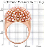 Alamode Rose Gold Brass Ring with Synthetic Pearl in Rose - Alamode - Flyclothing LLC