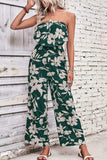 Floral Strapless Wide Leg Jumpsuit - Trendsi - Flyclothing LLC