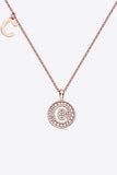 Moissanite A to J Pendant Necklace - Trendsi - Flyclothing LLC