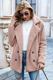 Full Size Lapel Collar Sherpa Coat - Trendsi - Flyclothing LLC