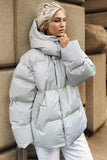 Pocketed Zip Up Hooded Puffer Jacket - Trendsi - Flyclothing LLC