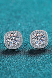 Let Me Love You 1 Carat Moissanite Stud Earrings - Trendsi - Flyclothing LLC