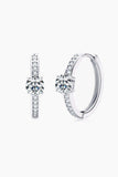 Carry Your Love 1 Carat Moissanite Platinum-Plated Earrings - Trendsi - Flyclothing LLC