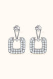 1.68 Carat Moissanite 925 Sterling Silver Drop Earrings - Trendsi - Flyclothing LLC