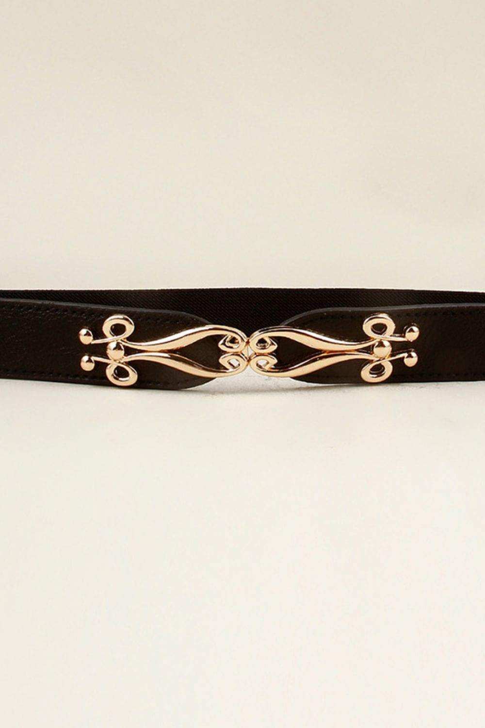 Alloy Buckle Elastic Belt - Trendsi - Flyclothing LLC