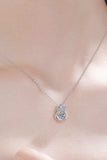 Moissanite 925 Sterling Silver Necklace - Trendsi - Flyclothing LLC