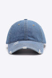 Distressed Adjustable Baseball Cap - Trendsi - Flyclothing LLC