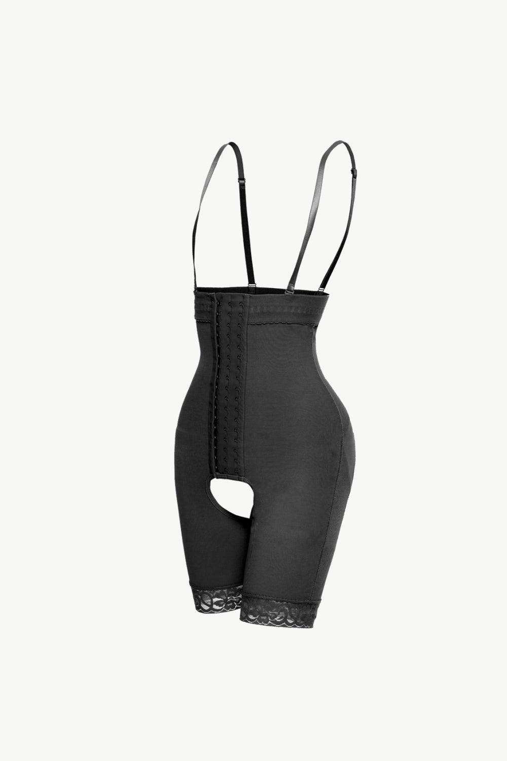 Full Size Hook-and-Eye Lace Trim Shaping Bodysuit - Trendsi - Flyclothing LLC