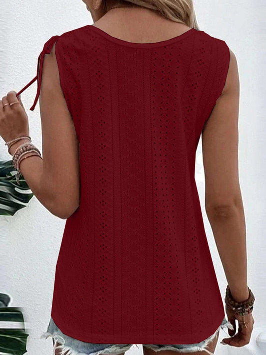Full Size Scoop Neck Sleeveless Tank Top - Trendsi - Flyclothing LLC