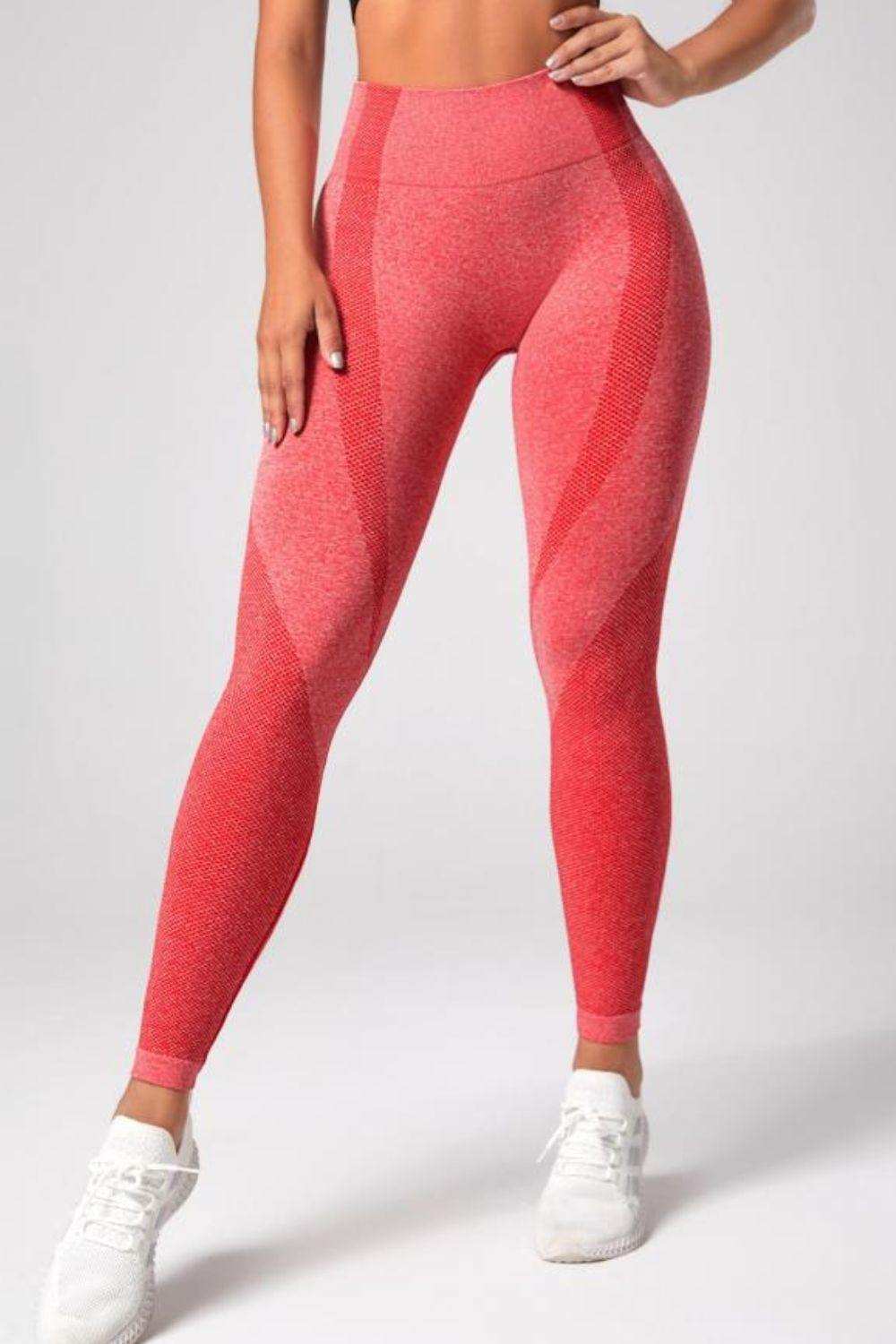High Waistband Long Active Pants - Trendsi - Flyclothing LLC