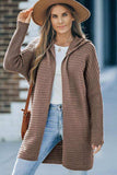 Open Front Longline Hooded Cardigan - Trendsi - Flyclothing LLC