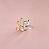 Heart Shape Irregular 925 Sterling Silver Ring - Trendsi - Flyclothing LLC