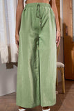 Side Slit Wide Leg Pants - Trendsi - Flyclothing LLC