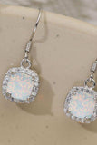 Opal Square Drop Earrings - Trendsi - Flyclothing LLC