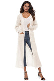 Long Sleeve Open Front Buttoned Cardigan - Trendsi - Flyclothing LLC