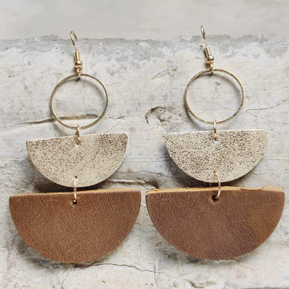 Geometrical Shape Dangle Earrings - Trendsi - Flyclothing LLC
