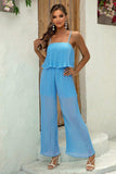 Spaghetti Strap Wide Leg Jumpsuit - Trendsi - Flyclothing LLC