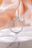 1.5 Carat Teardrop Shape Moissanite 925 Sterling Silver Ring - Trendsi - Flyclothing LLC