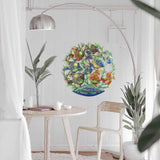 24-Inch Painted School of Fish Metal Wall Art - Croix des Bouquets - Croix des Bouquets - Flyclothing LLC