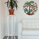 Colorful Palm Trees Hand Painted Metal Wall Art - Croix des Bouquets - Croix des Bouquets - Flyclothing LLC