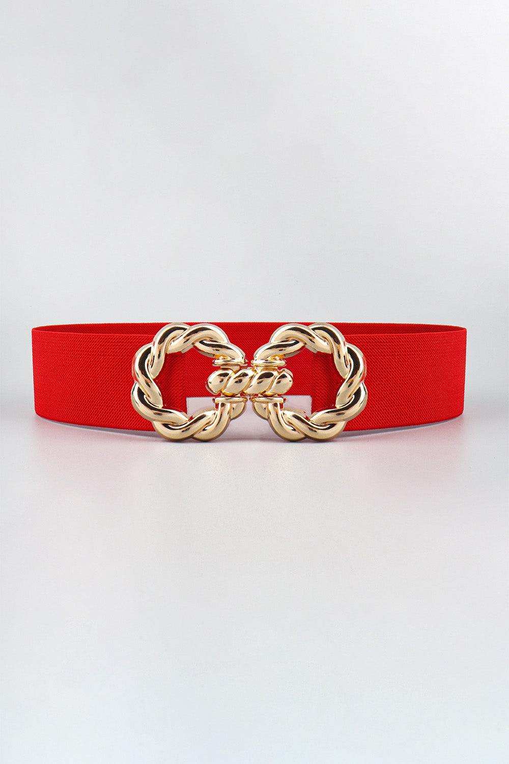 Zinc Alloy Buckle Elastic Belt - Trendsi - Flyclothing LLC
